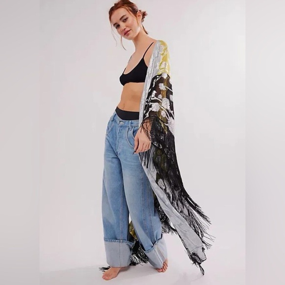 NWT Free People Florence Kimono Fringe Festival One Size